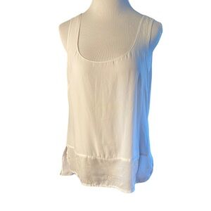 White House Black Market White layered tank - size m
